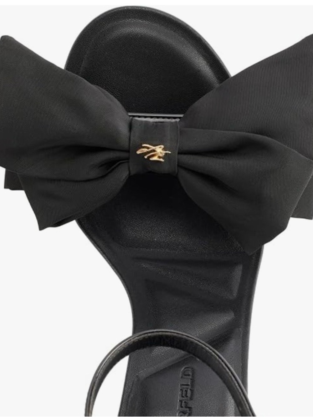 Karl Lagerfeld Paris Ken’s Black Bow Heels - Picture 4 of 5